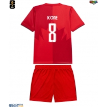 Otroški Nogometni dresi Kanada Ismael Kone #8 Domači SP 2026 Kratek Rokav (+ Kratke hlače)